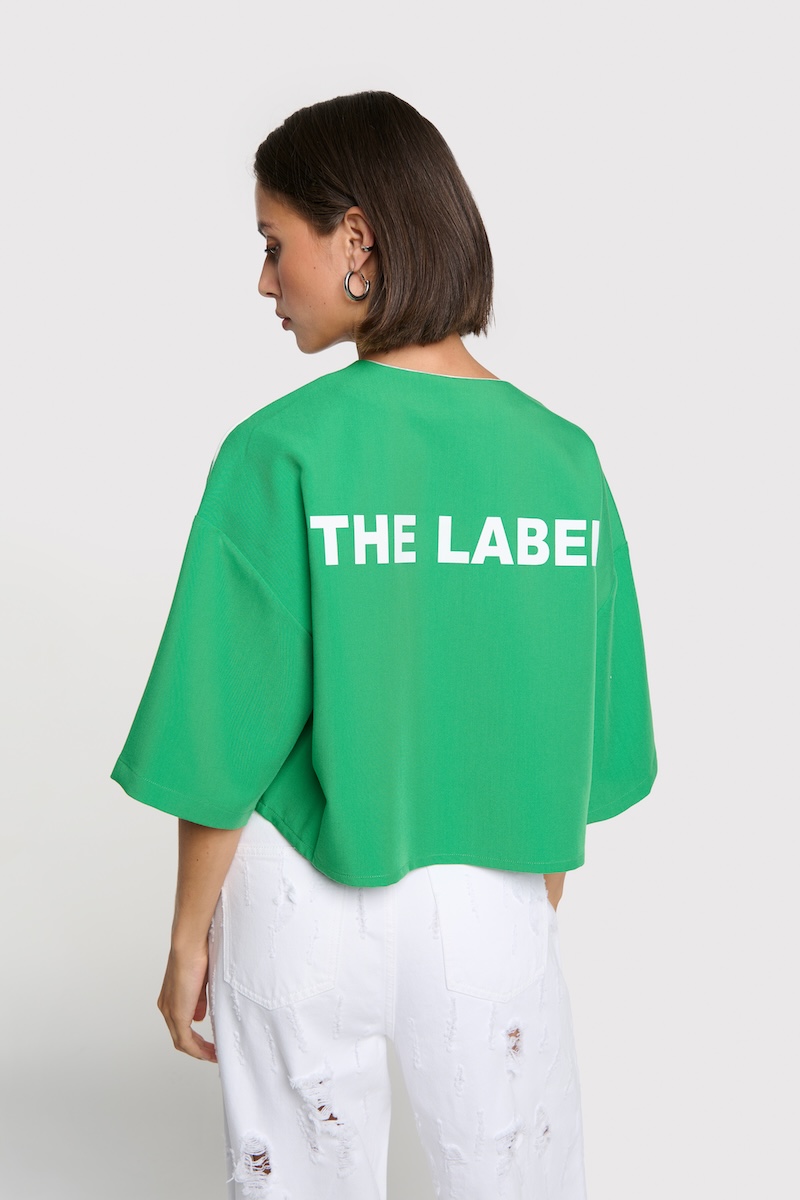 Cropped baseball shirt alix the label