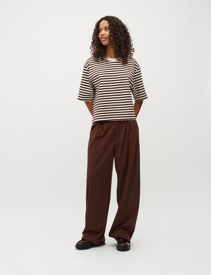 Emrys t-shirt java sugar stripe