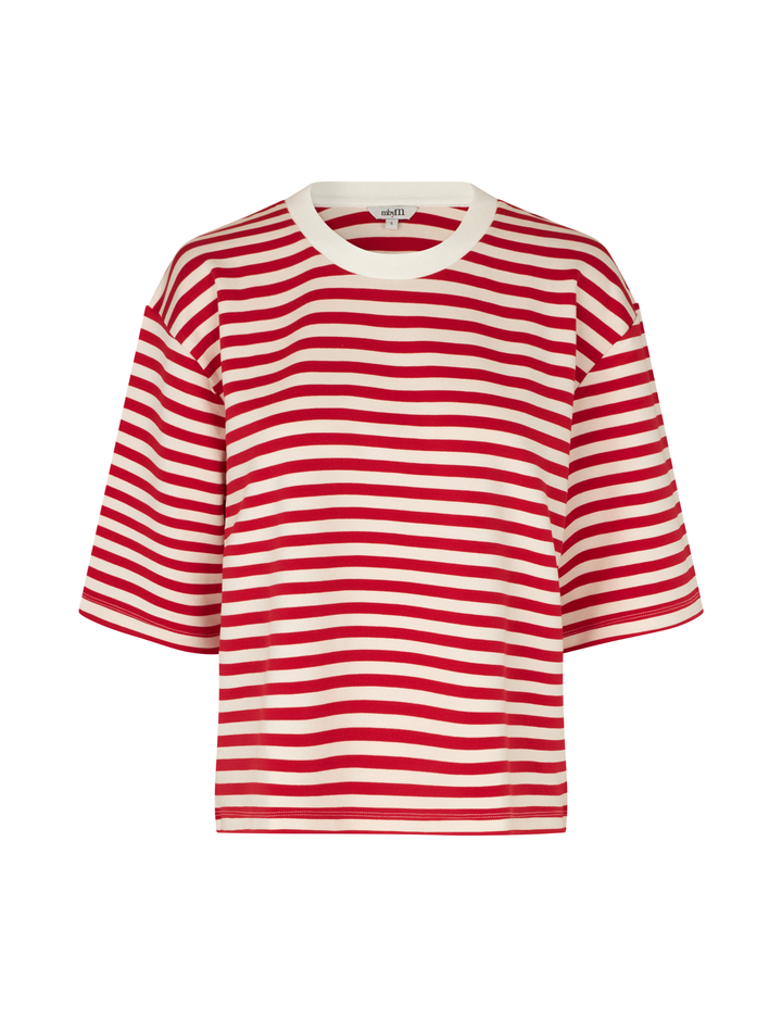 Emrys t-shirt rococco red stripe