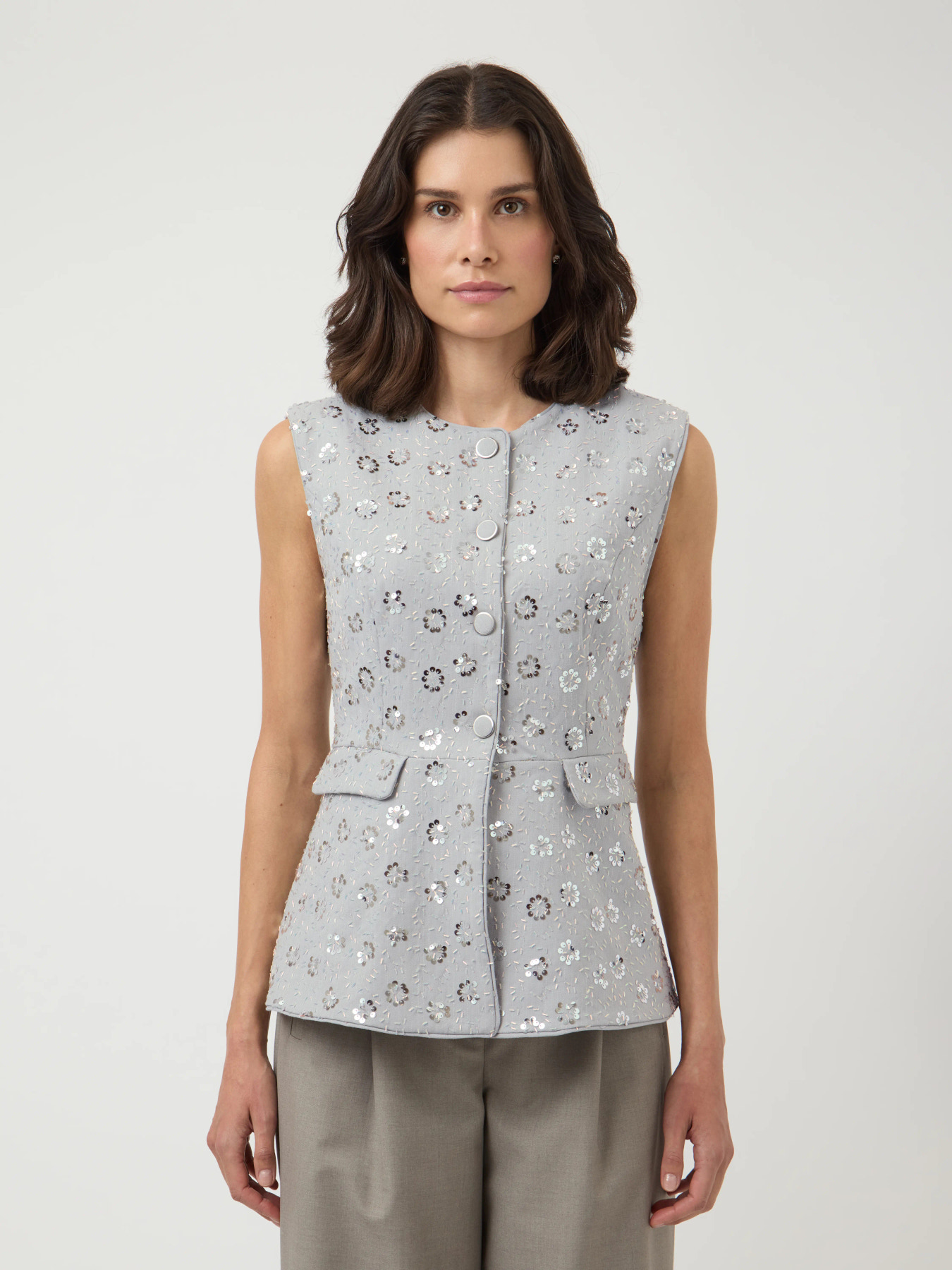 Yasoller sequin waistcoat