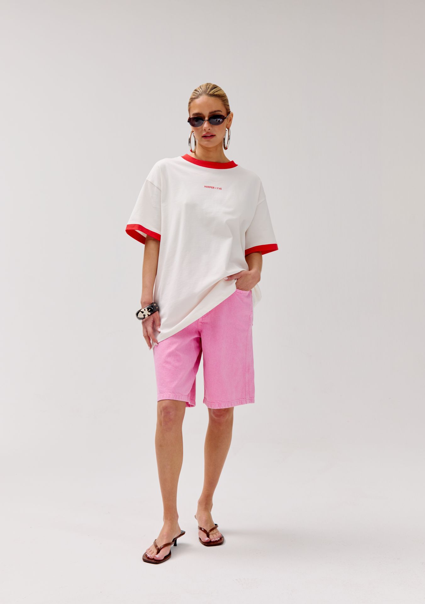 Bum bum t-shirt ecru harper and yve