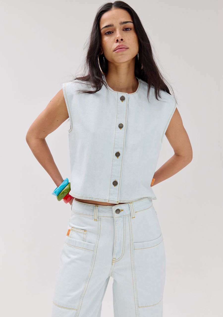 Gilly gilet harper and yve blauw