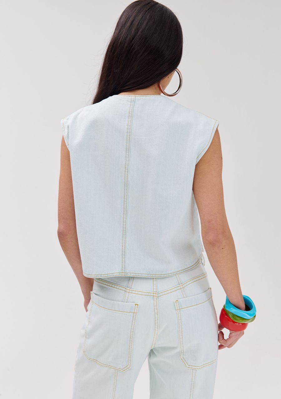 Gilly gilet harper and yve blauw