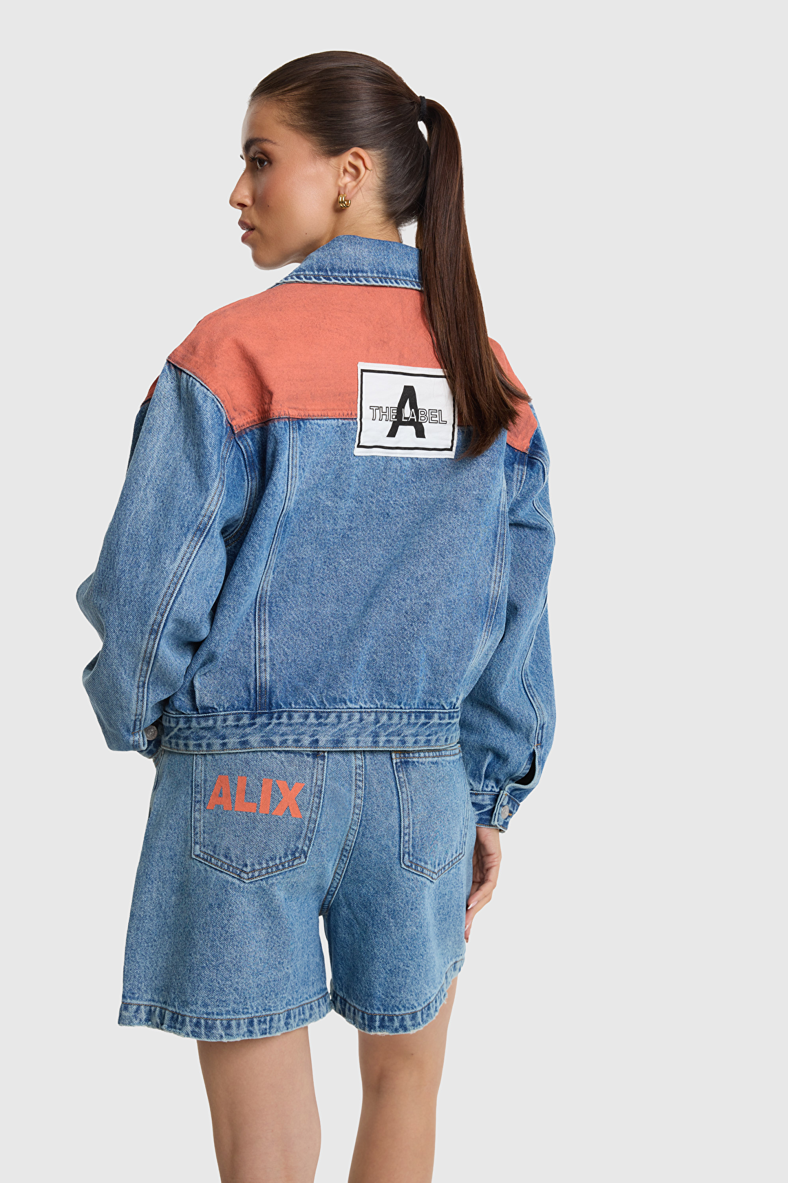 Bermuda denim shorts alix the label