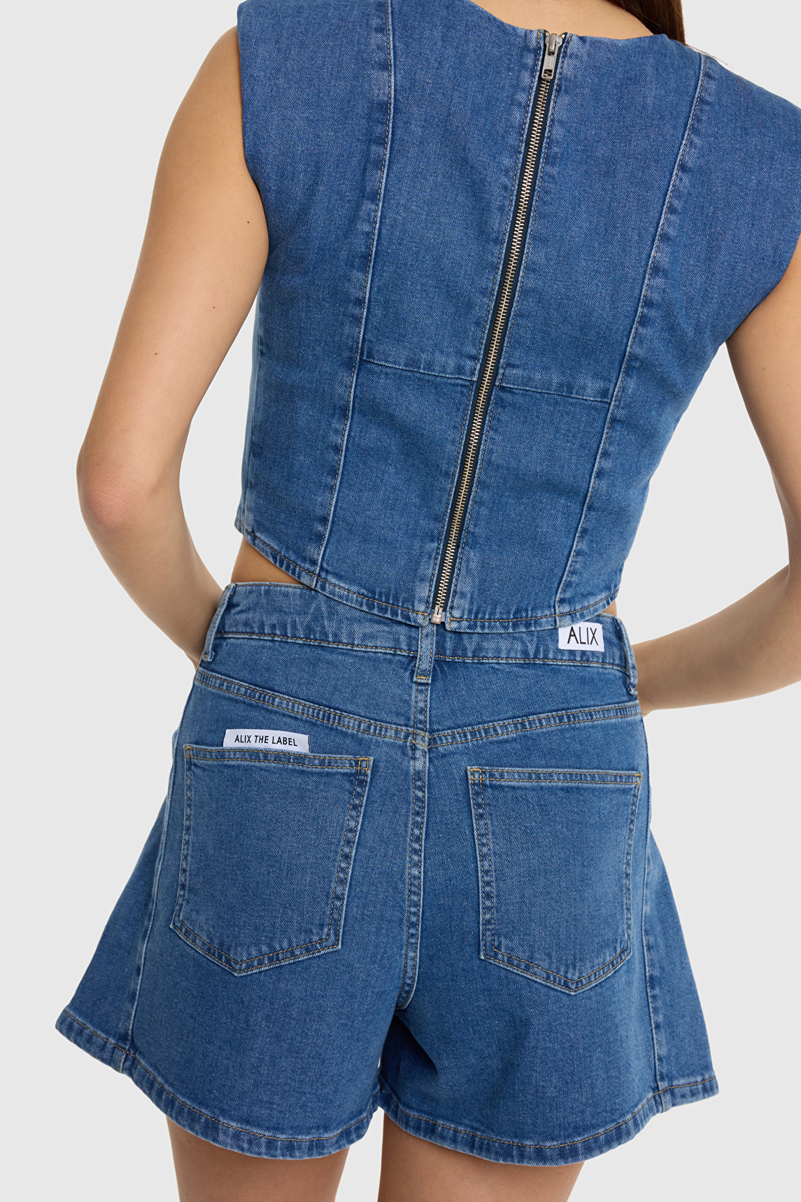 Denim shorts alix the label