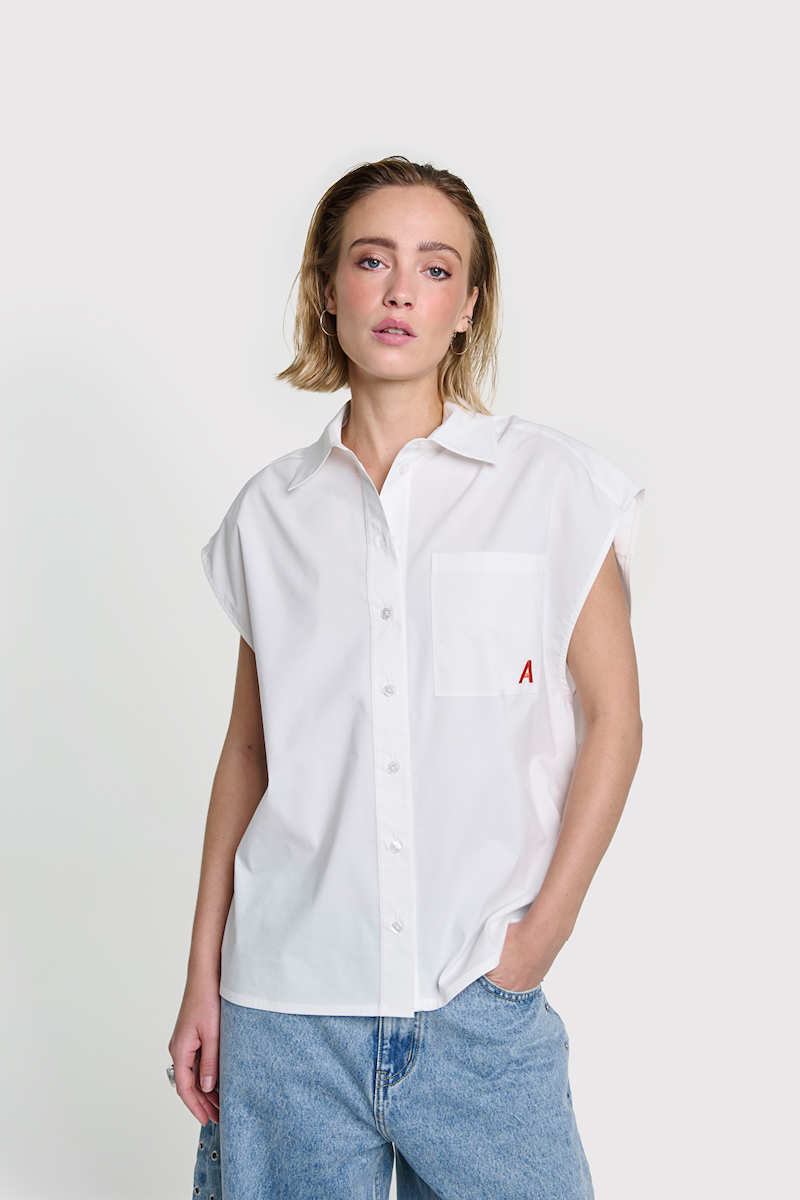 SLEEVELESS BLOUSE alix the label