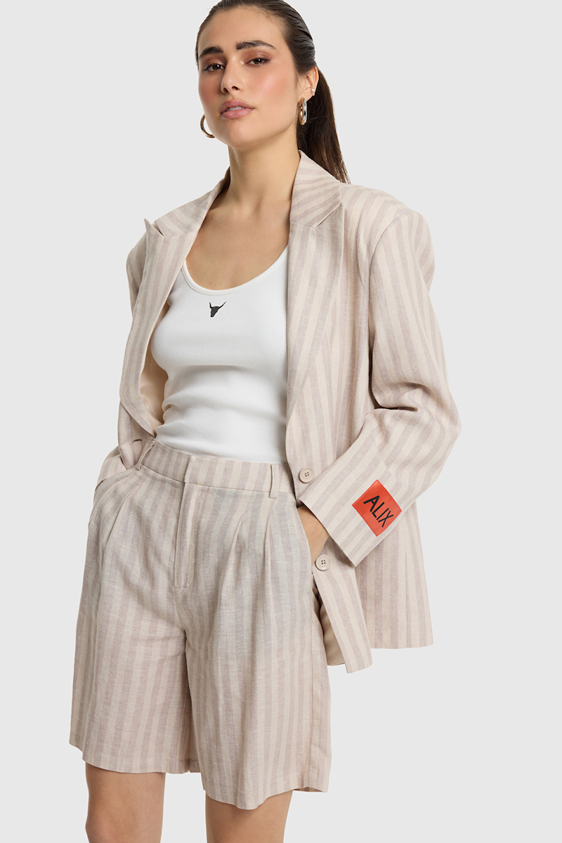 Striped blazer alix the label