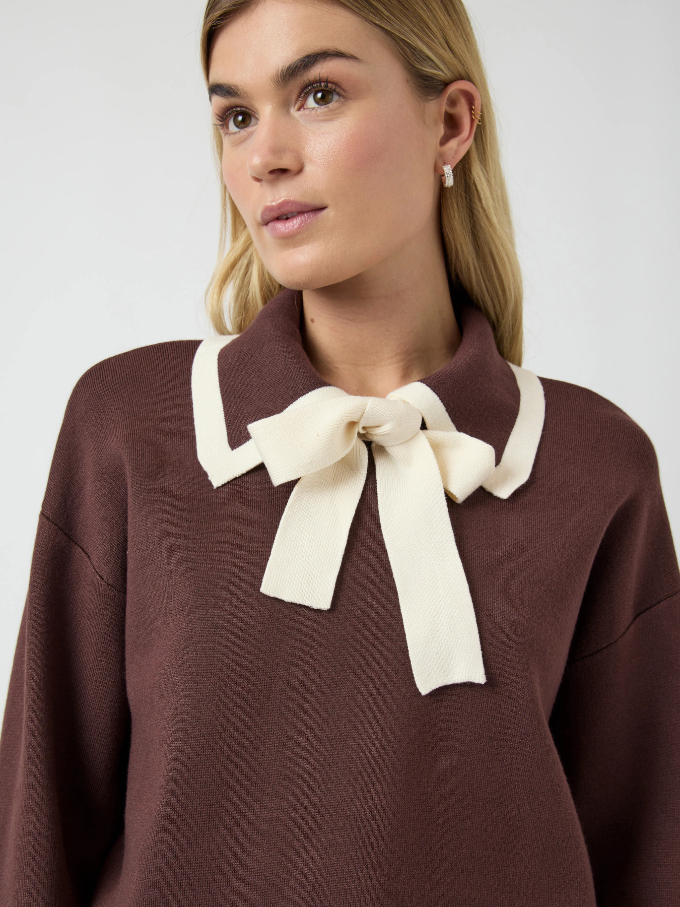 Yasjosie bow knit top