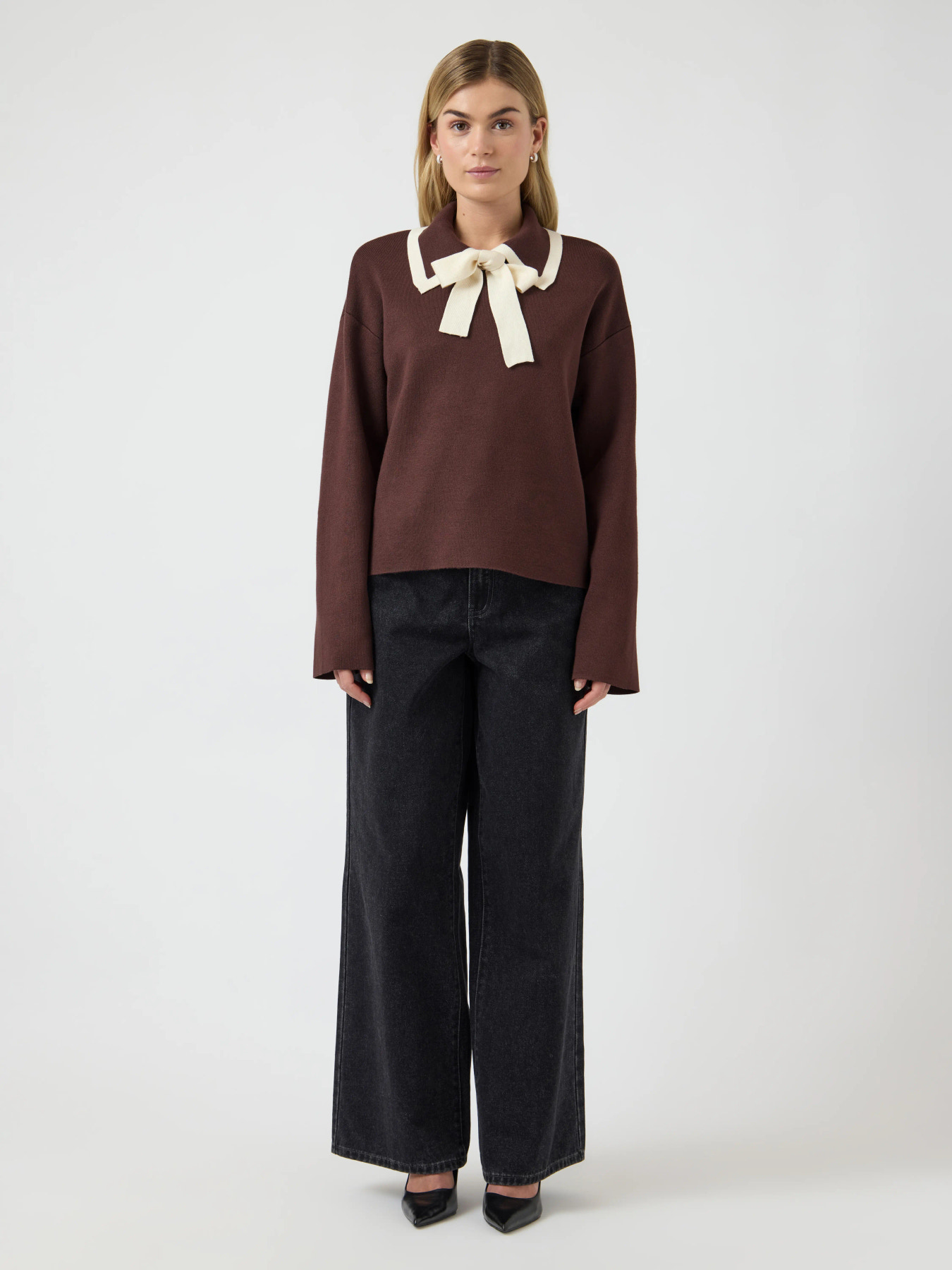 Yasjosie bow knit top