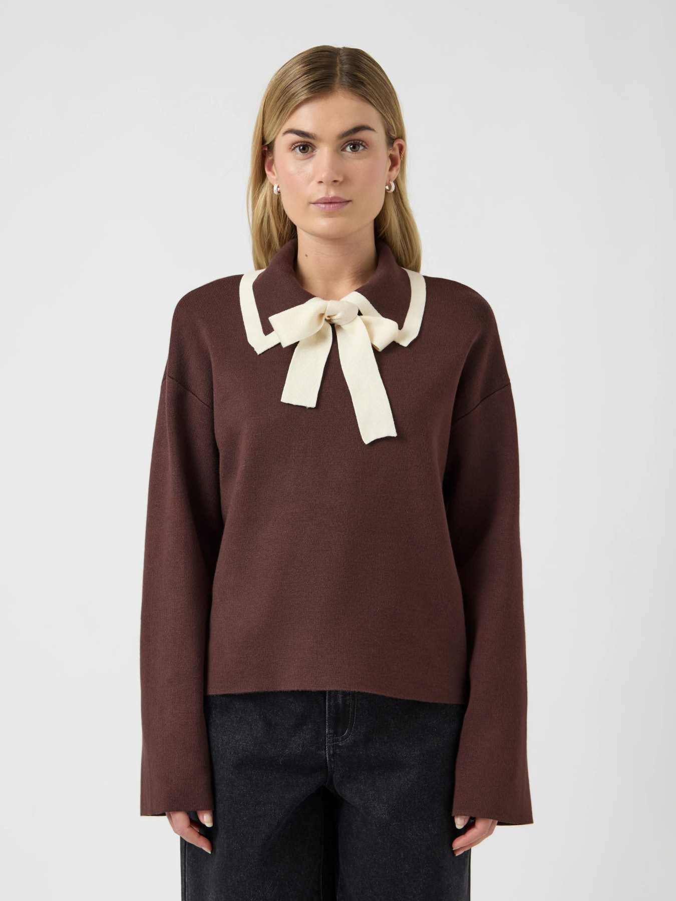 Yasjosie bow knit top