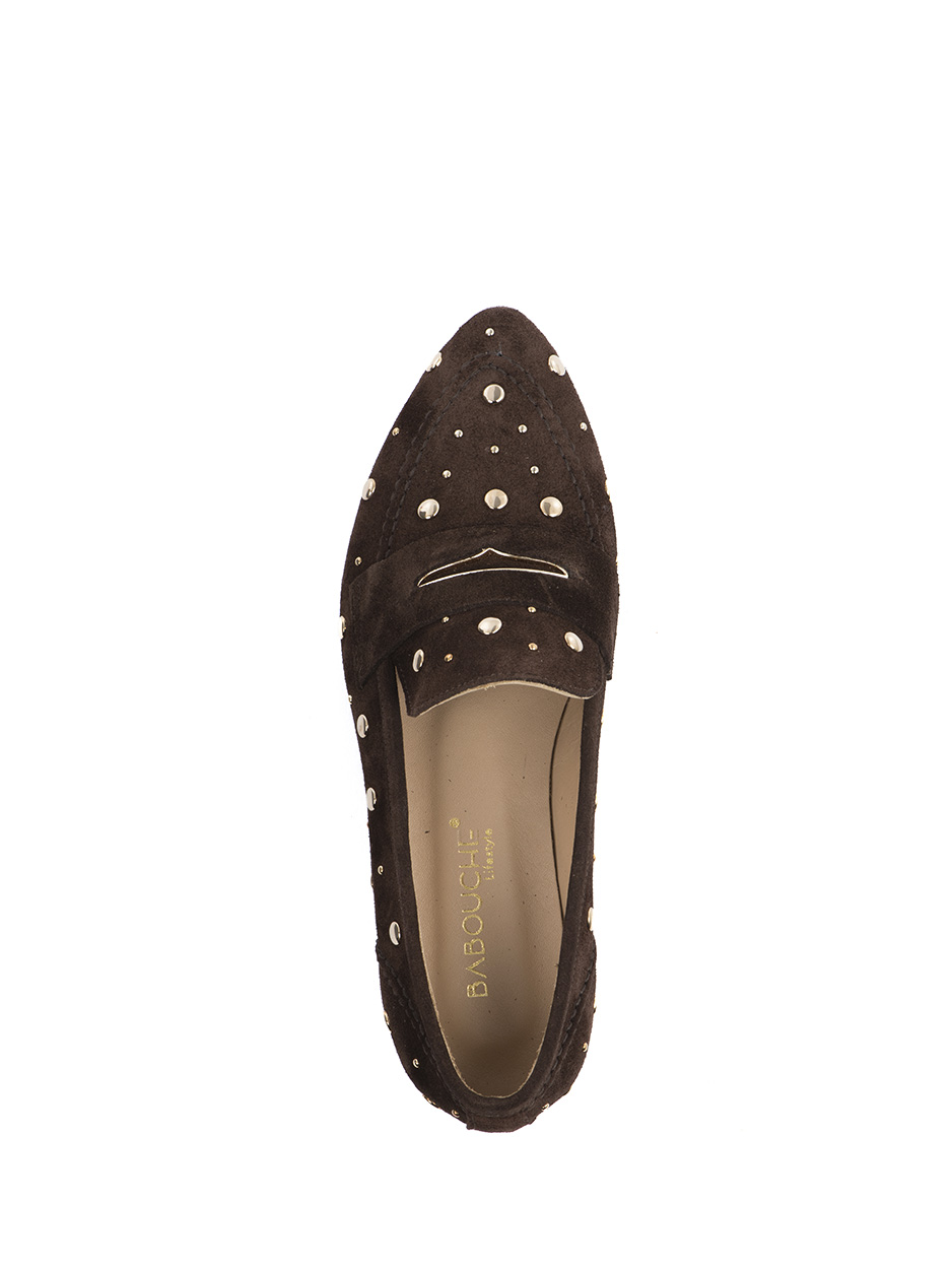 Lois Dark brown babouche grote maten