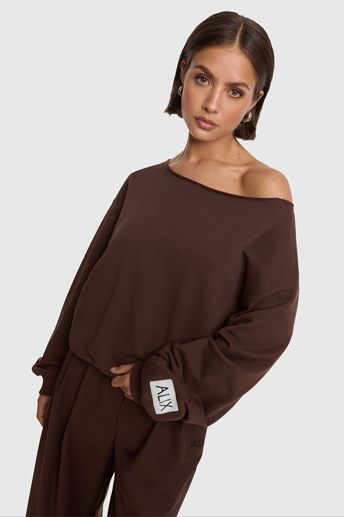 Badwing sweater brown alix the label