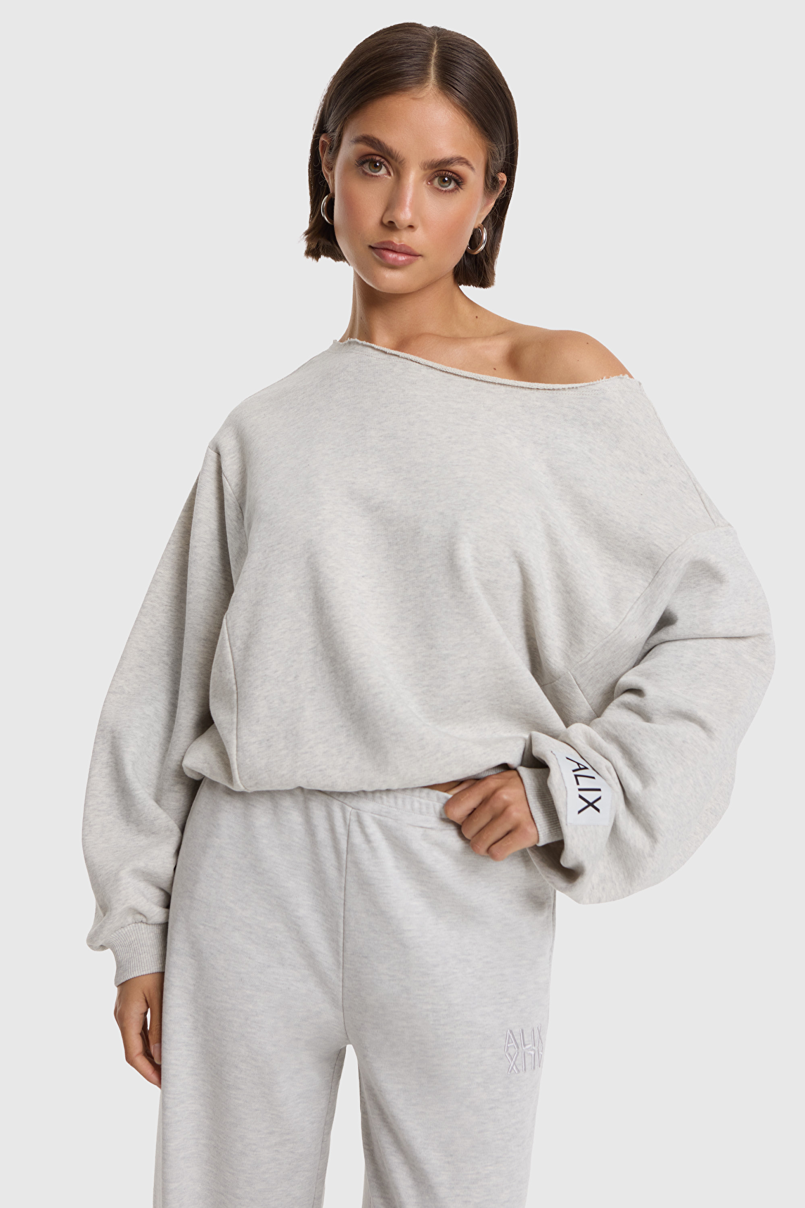 Badwing sweater grey alix the label