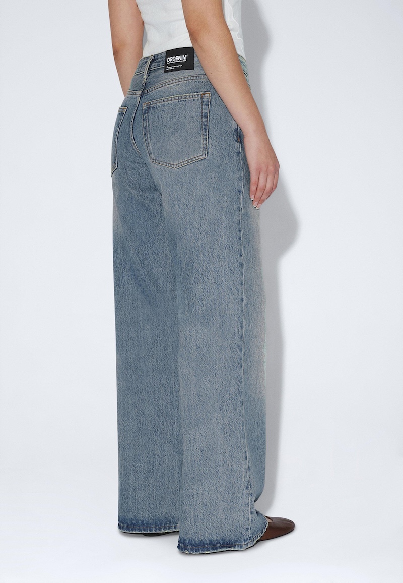 Rhue low wide stream sky fade vintage dr. denim