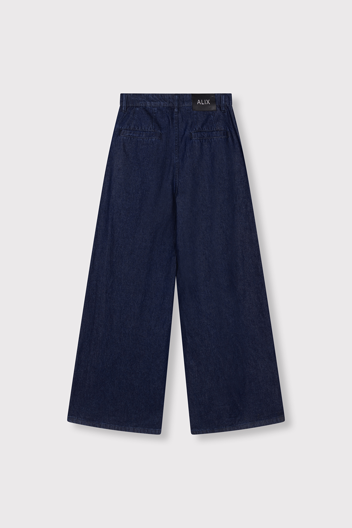 Wide leg denim pants alix the label