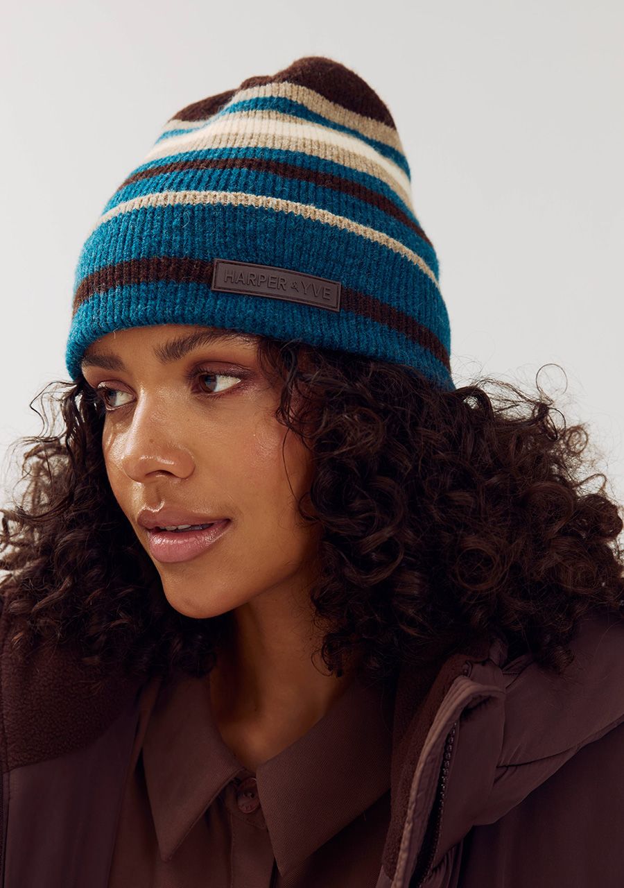Harper beanie blauw