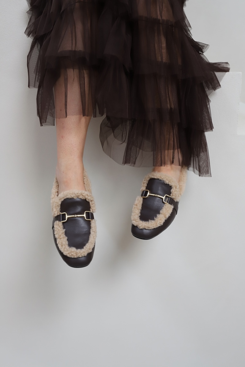 Loki loafers babouche dark brown
