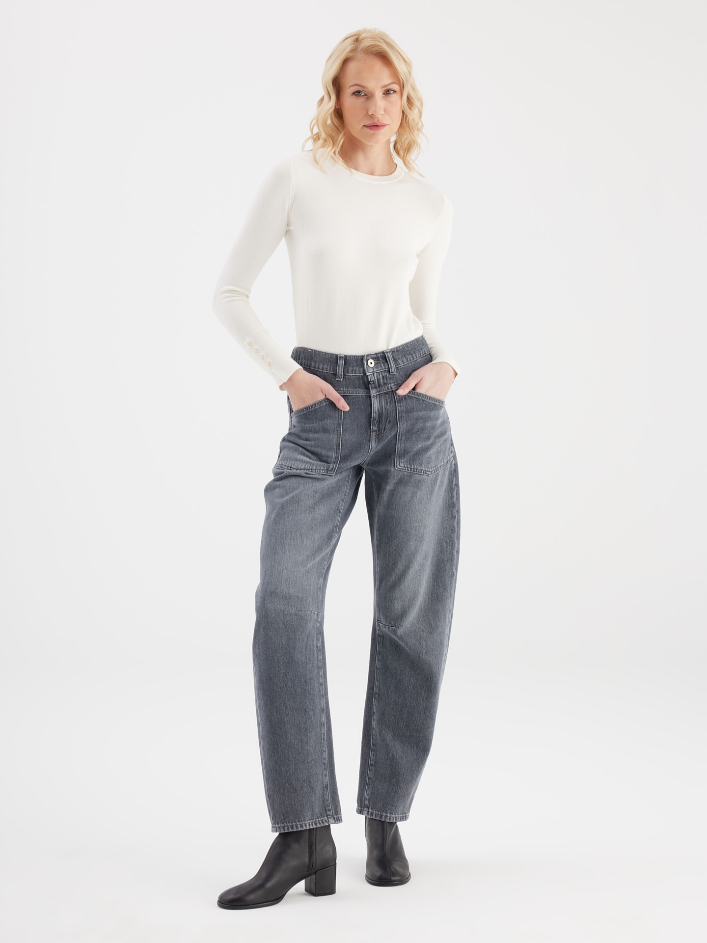 Selena Dark Grey Vintage coj denim