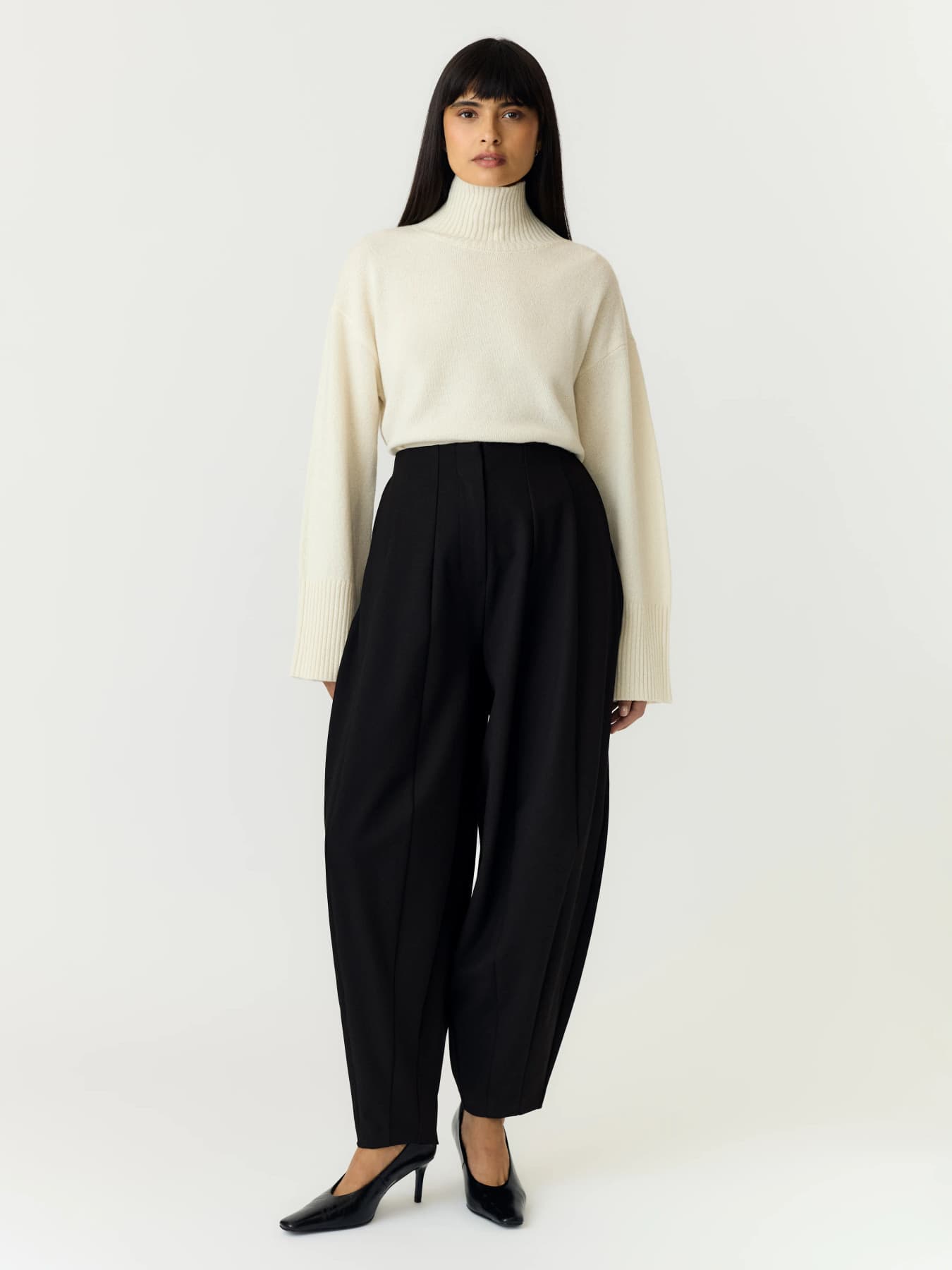 Yasbay pantalon zwart balloon