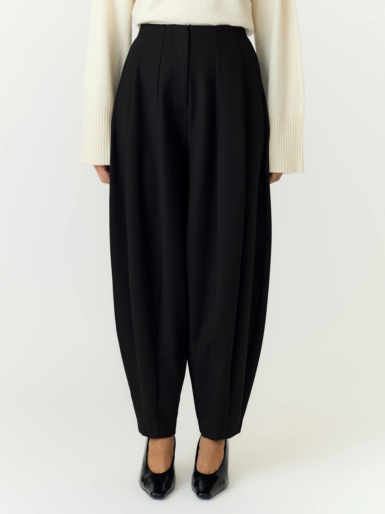 Yasbay pantalon zwart balloon