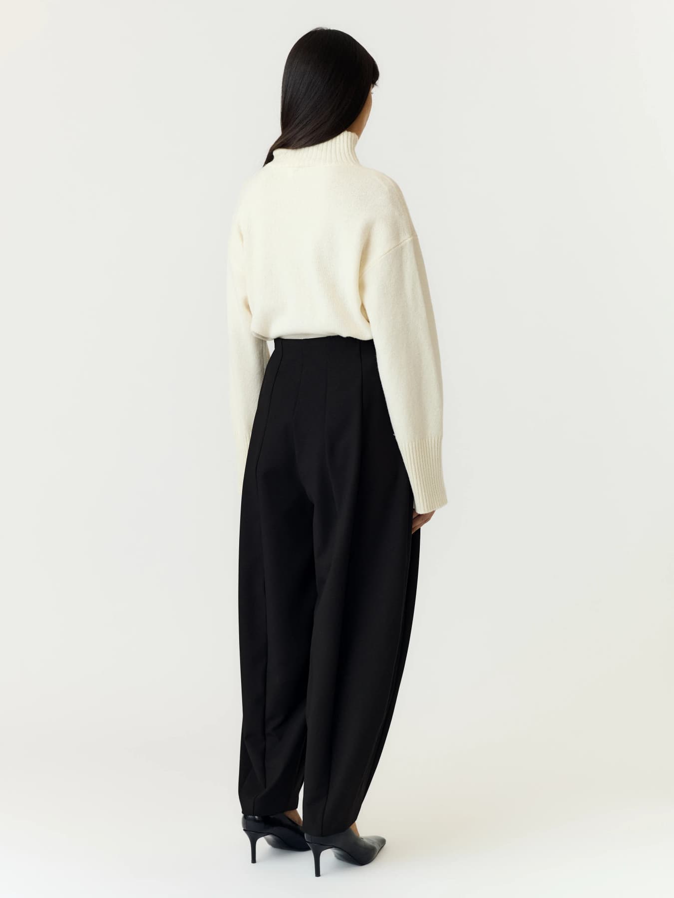Yasbay pantalon zwart balloon