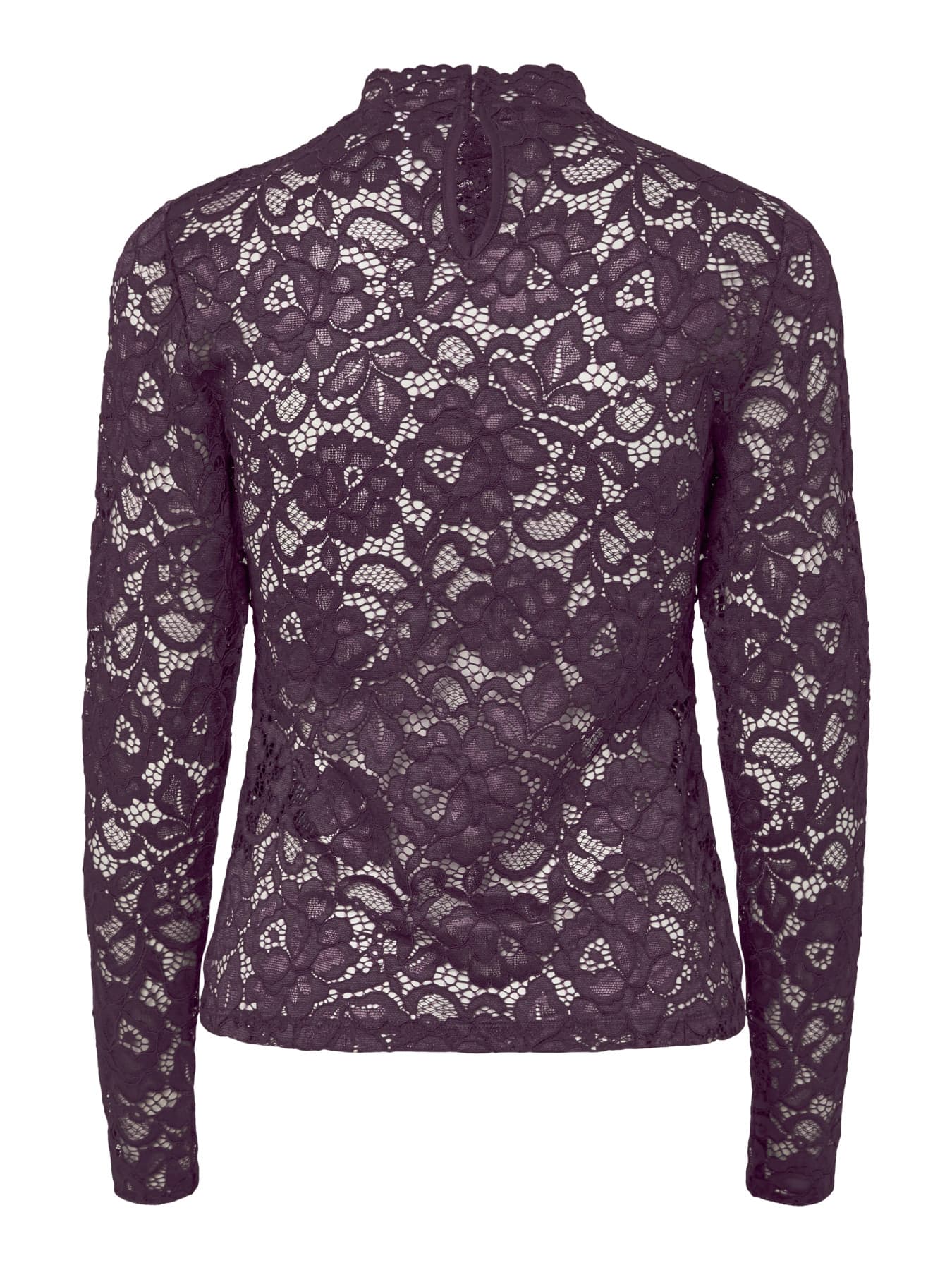 Yaslacey lace top paars
