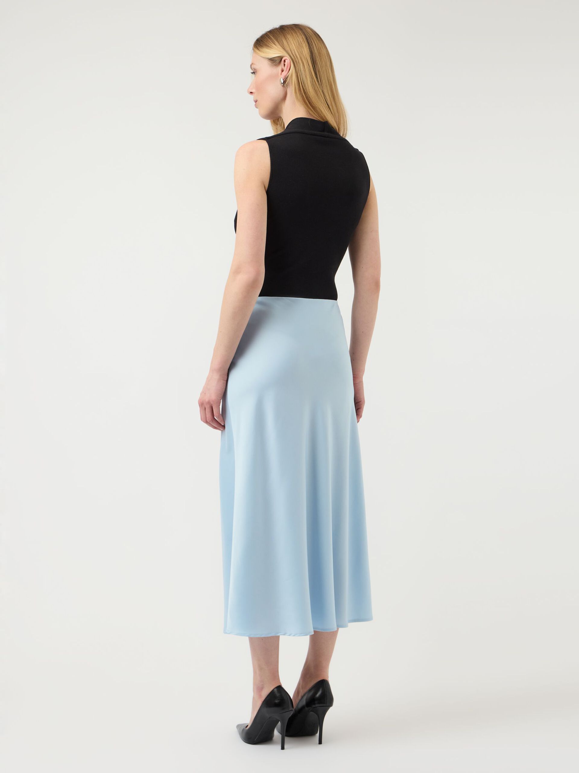 Yaspella midi skirt blauw