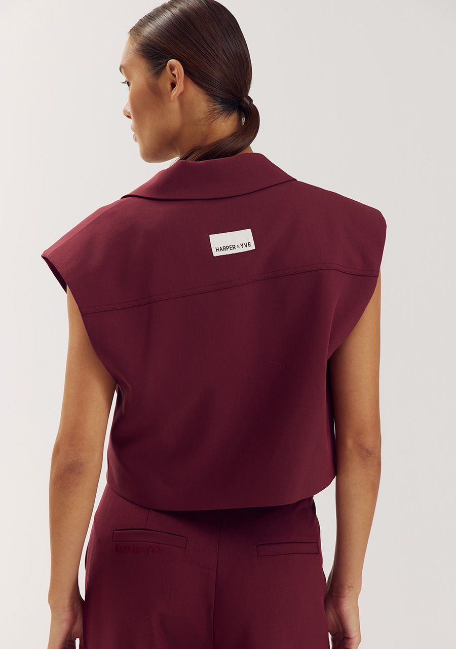 Esmee gilet tipsy red